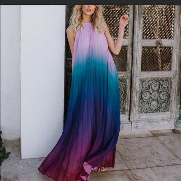 NWT L’ATISTE OMBRÉ DRESS **READ DESCRIPTION** - Picture 5 of 8